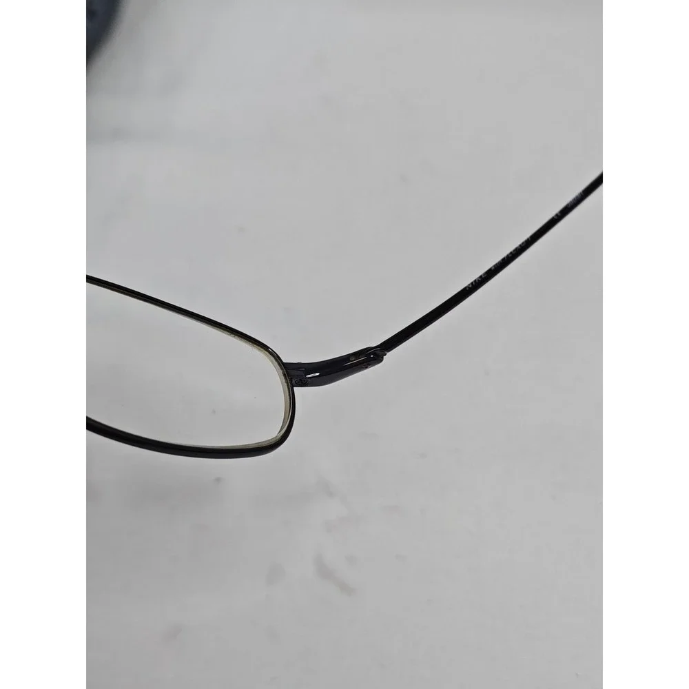 Nike Flexon 4062 001 Black Oval Eyeglass Frames Memory Metal w/ Hard Case